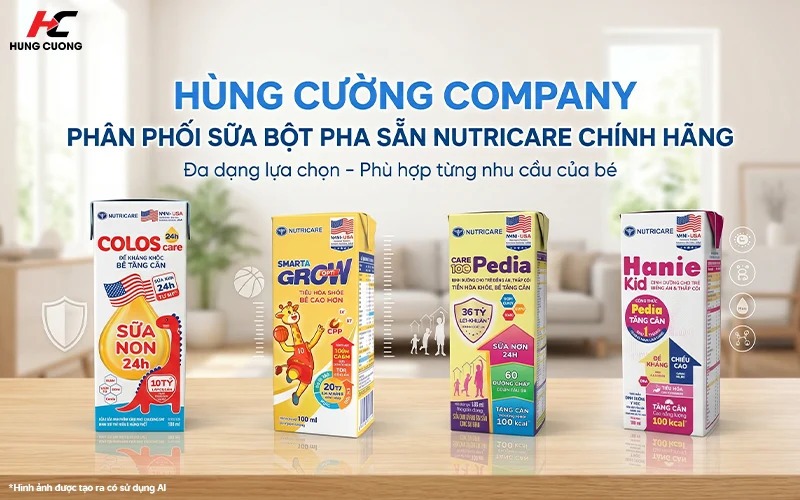 Sữa bột pha sẵn tiện lợi cho trẻ mang đi học dã ngoại giúp bổ sung dinh dưỡng tức thì